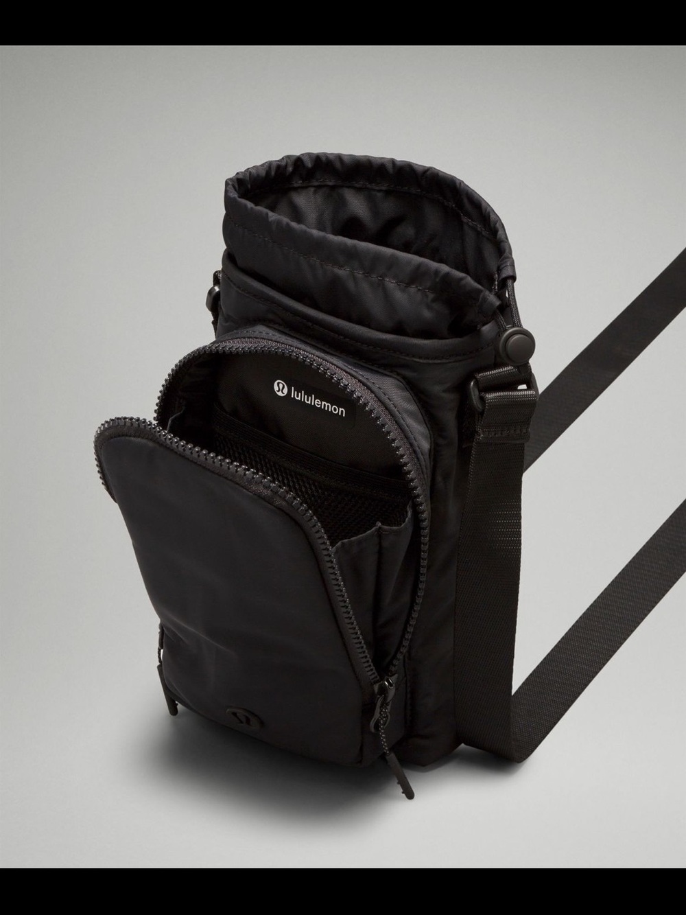 lululemon athletica Black Compact Crossbody Belt Bag